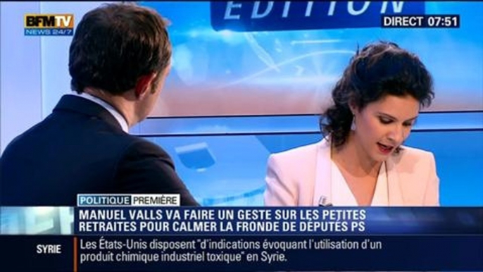 Politique Première: Plan d'économies: Valls va lâcher du lest sur les petites retraites - 22/04