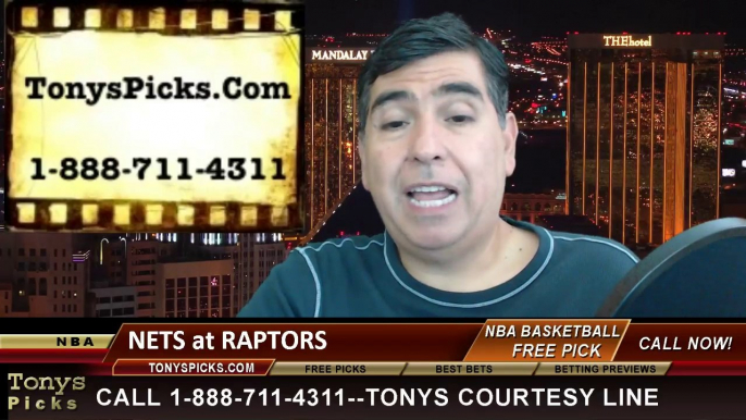 NBA Playoff Pick Game 2 Toronto Raptors vs. Brooklyn Nets Odds Prediction Preview 4-22-2014