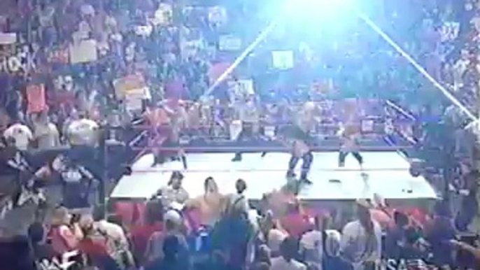 Triple H, X-Pac, Dean Malenko, Chris Benoit & Perry Saturn vs Cactus Jack, The Rock, 2 Cool & Rikishi -  Raw 07.02.2000