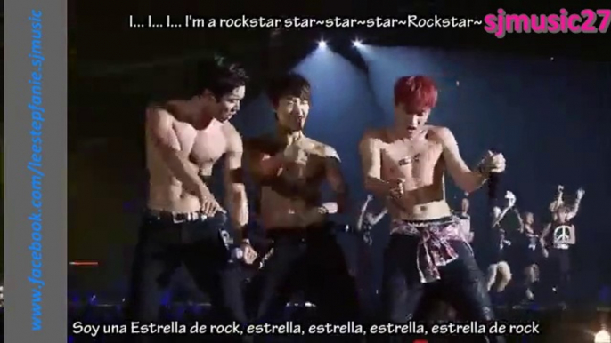 Super Junior - Rockstar [Sub español+Rom] LIVE (Especial Tokio)