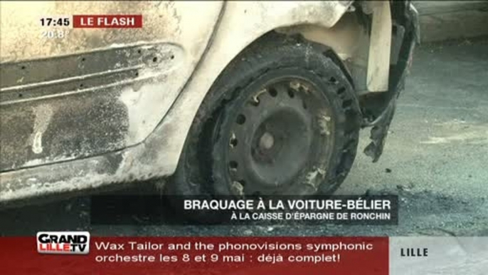 Braquage à la voiture-bélier à Ronchin