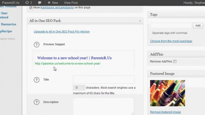 All In One Seo Pack Plugin Tutorial
