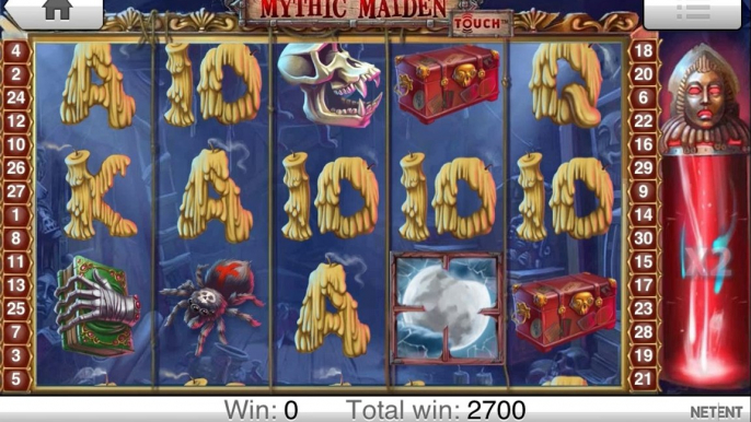 cherrycasino.com - Gameplay Mythic Maiden Touch Slot Gameplay - (100% Signup Bonus)