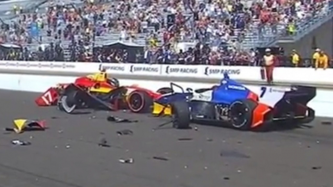 Incredible Crash - 2014 IndyCar Grand Prix of Indianapolis