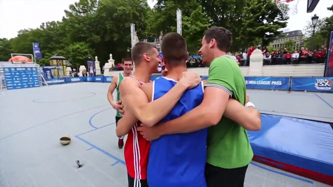 Amazing Basket-ball trick : Backflip Off The Backboard Dunk!