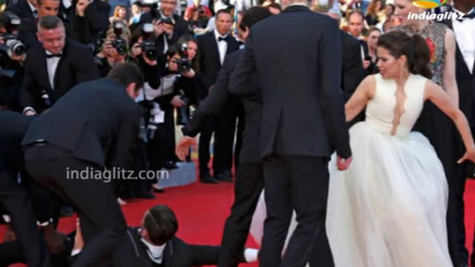 Prank At Cannes: Man Tries To Go Under Actress's Dress | Hot Hollywood News | America Ferrera