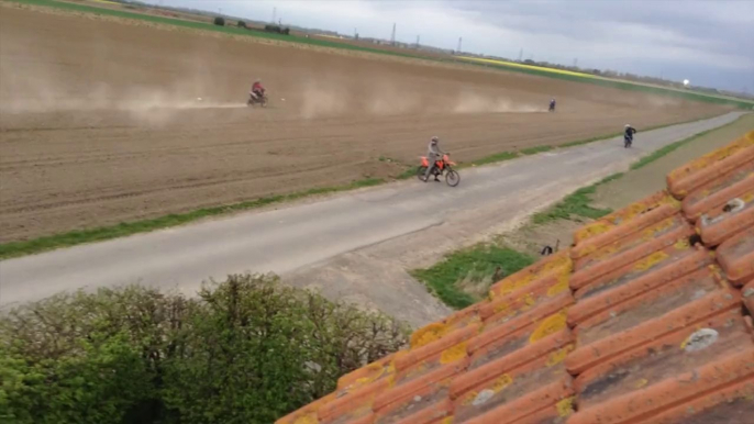 Motocross bikers VS farmer...