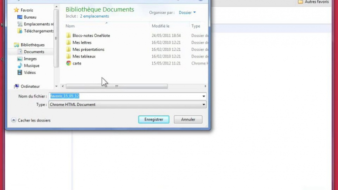 La Formation - Google Chrome 19 - 04 - Conserver et retrouver un site internet - 5- Importer et exporter les favoris