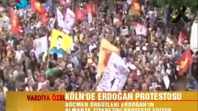 köln erdoğan protestosu 24.05.2014