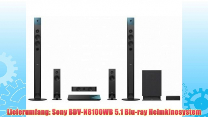 Sony BDV-N8100WB 5.1 Blu-ray Heimkinosystem (1000Watt / 4k UltraHD Upscaling / 3D / W-LAN Bluetooth