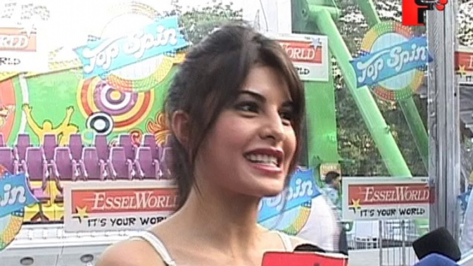 Jacqueline Fernandez launches new ride in Top Spin in Esselworld