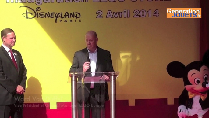 LEGO Store Disneyland Paris discours d'inauguration