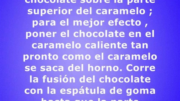 Cómo hacer que los cuadrados del caramelo de chocolate - Spanish