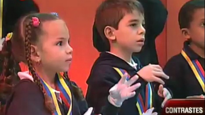 (Vídeo) Coro de Niños Manos Blancas deleitaron al público en Contrastes