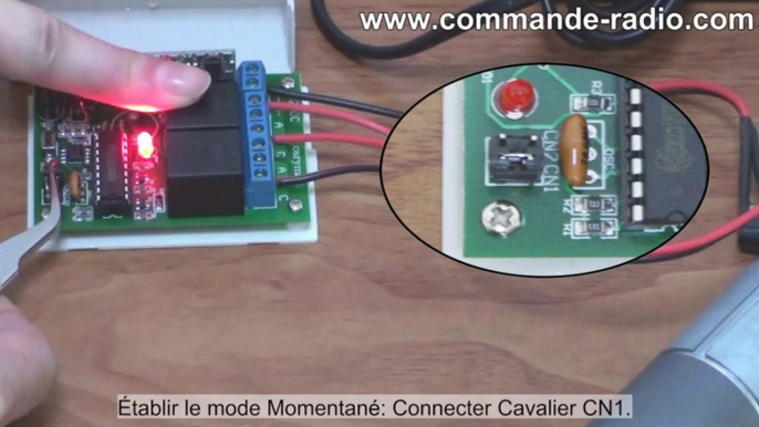 Kit Contrôleur Pour Moteur Bi-directionnel Longue Portée - Triggering / Momentané / Verrouillage Modes