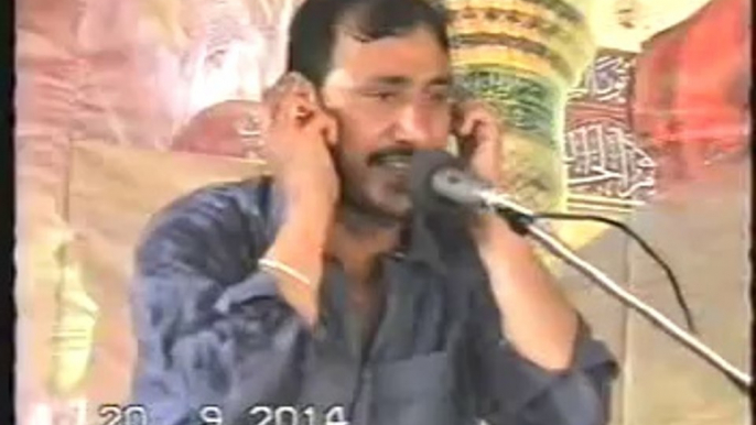 Zakir Hassan Raza Hashim Salana Majlis (20 Sep 2014) at Basti Mehmoodaywala Near Kukkarhatta (Kabirwala) (1 of 3)