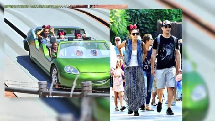 Jessica Alba Has Fun With Her Family At Disneyland