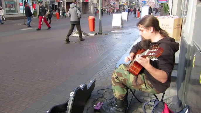 Polish Street Performer Plays Amazing Guitar