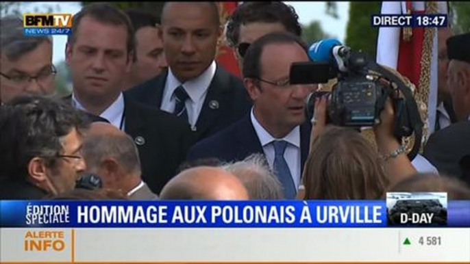 BFM Story: D-Day: "La Pologne et la France sont aujourd'hui encore unies pour préserver la paix et la liberté", François Hollande - 06/06