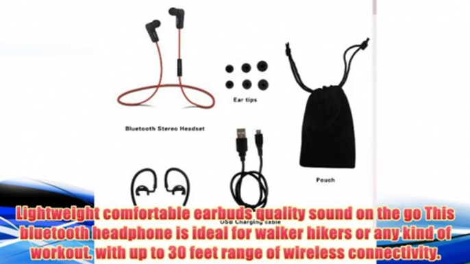 Best buy New wireless Sports Bluetooth 4.0 Stereo Earbuds bluetooth headphones with In-Line,