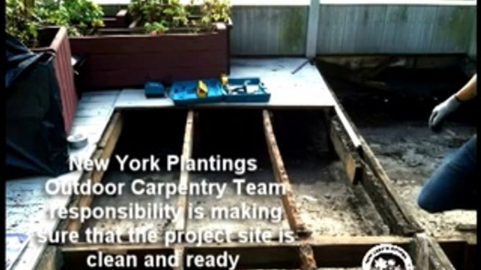 New York Plantings Ipe Deck Renovation in Manhattan, NYC