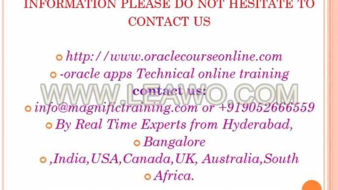 Oracle AT Online Training  Oracle Apps Technical Training in usa,uk,canada,mumbai,banglore