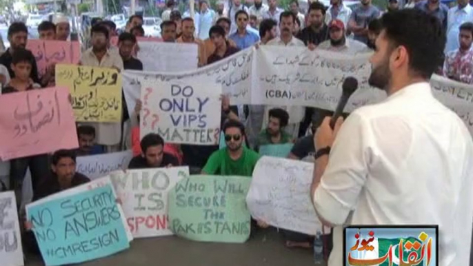 Protest For the Martyrs of Karachi Airport in front of Press Club Karachi 14-06-2014