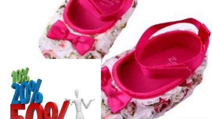 Best Deals NSSTAR Newborn Baby Girl Infant Toddler Soft Rose Style Princess Floral Shoes Cack Review