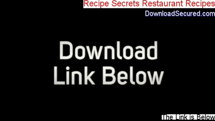 Recipe Secrets Restaurant Recipes PDF - recipe book restaurant secret recipes