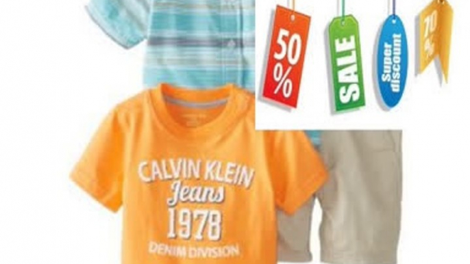 Cheap Deals Calvin Klein Baby-Boys Infant Stripes Shirt with Orange Tee and Short Review