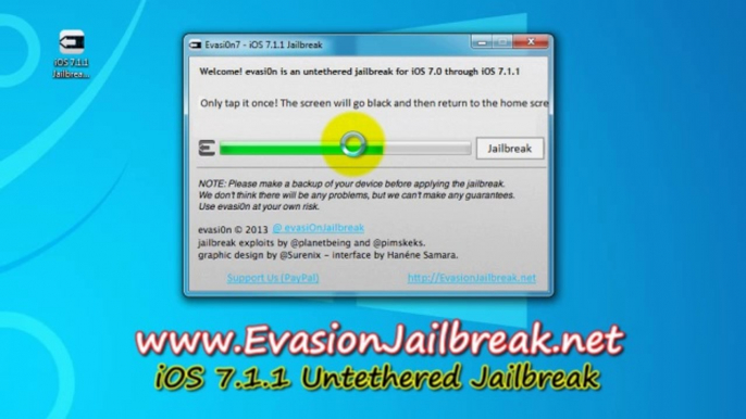 Evasion iOS 7.1.1 Untethered Jailbreak outil pour l'iPhone 5 , iPhone 4, iPhone 3GS , iPad3