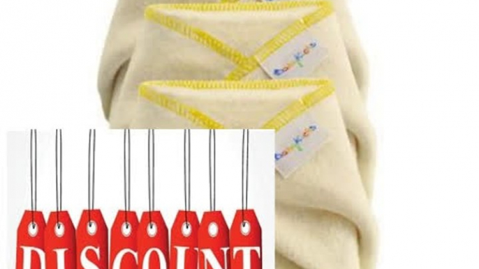 Cheap Deals BabyKicks 3 Pack Hemparoo Fleece Prefolds, Golden Thread, X-small Review