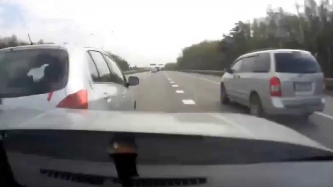 Driver Falls Asleep at the Wheel.. Impressive Car Accident !