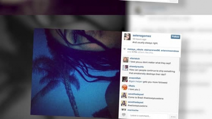 Are Selena Gomez' Cryptic Instagram Pics About Bieber?