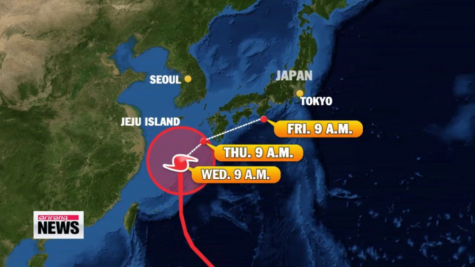 Typhoon advisory issued for Jeju Island as Neoguri sweeps north