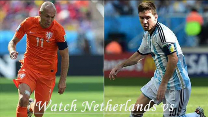 stream FIFA WC 2014 Semifinal games Holland vs Argentina