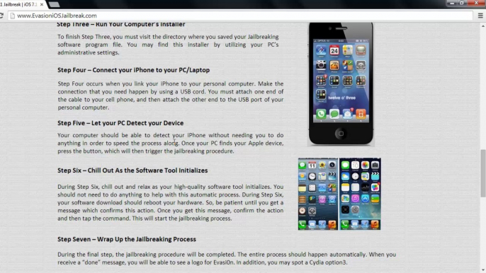 Evasion UNTETHERED ios 7.1.1 Jailbreak Tool For iPhone 5, iphone 4, iPhone 3GS, iPad3