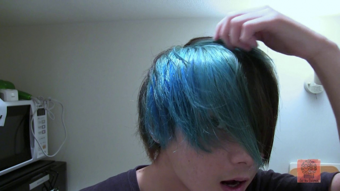 マニックパニック で 青い 派手髪　Blue Hair Manic Panic