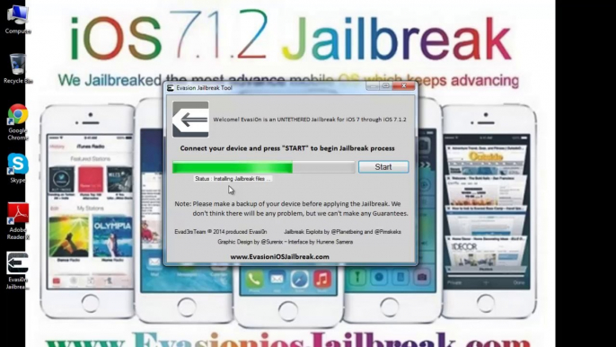 Download Evasion ios 7.1.2 Jailbreak UNTETHERED