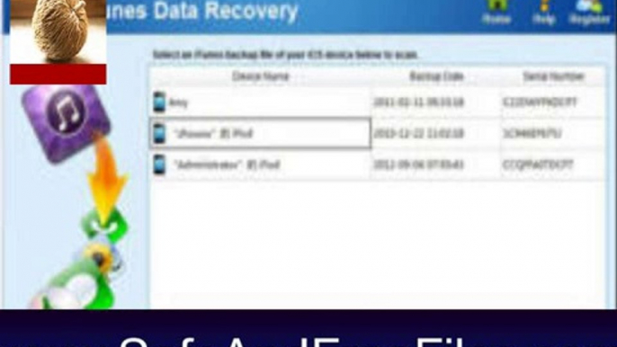 Download iPubsoft iTunes Data Recovery 2.1.10 Serial Code Generator Free