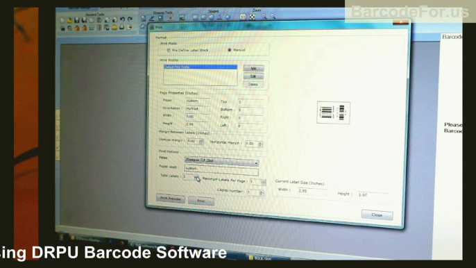 How to create and print Barcode Labels using Thermal Printer