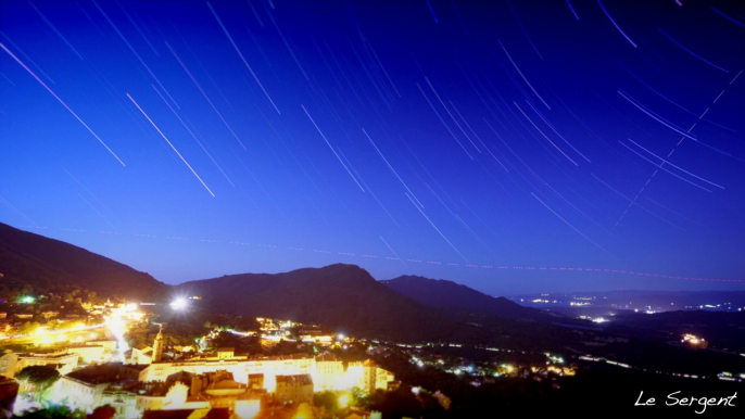 Compilation & Combined Star Trails and Night Sky Timelapse In Corsica