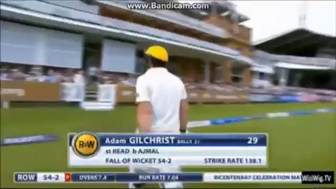 Saeed Ajmal 4 wickets in MCC vs ROW