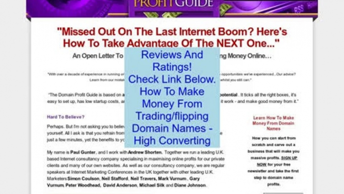 Discount on How To Make Money From Trading/flipping Domain Names - High Converting