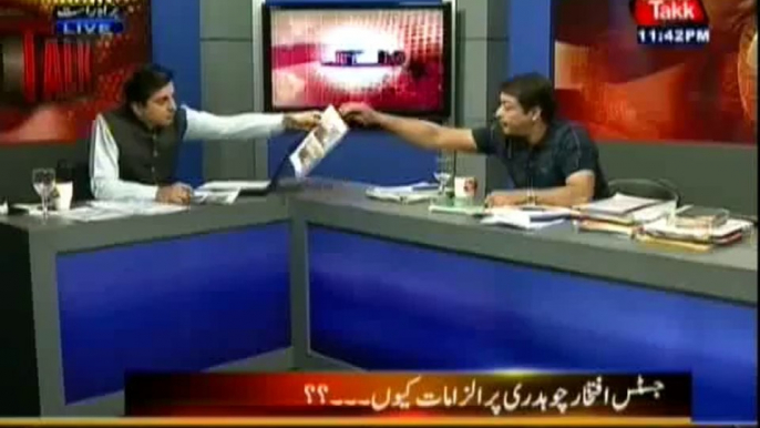 Faisal Raza Abidi exposed Iftikhar Muhammad Chaudhry in a Live Show