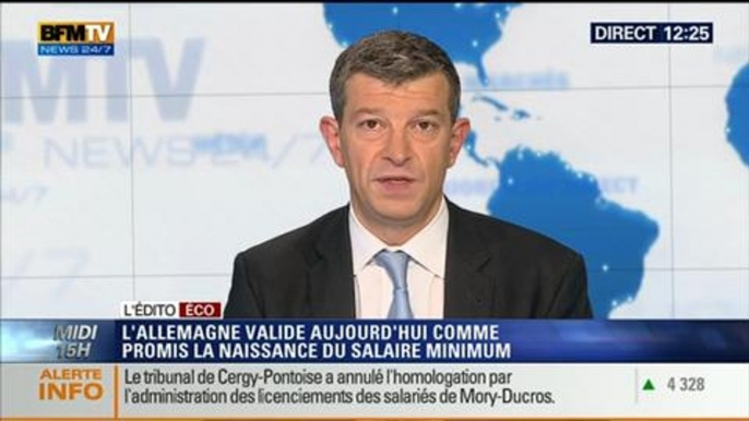 L'Édito éco de Nicolas Doze: Le salaire minimum est adopté en Allemagne – 11/07