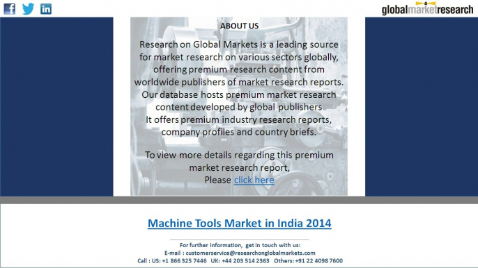 High demand from user industries drives the Indian machine tools industry