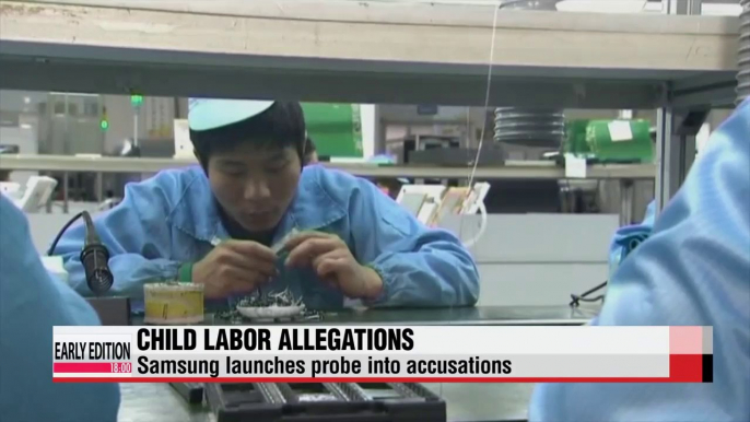 Samsung Electronics suspends business with Chinese supplier over child labor accusations