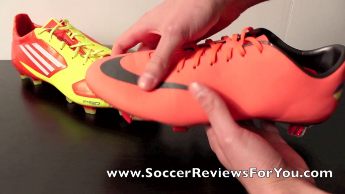 Nike Mercurial Vapor VIII VS Adidas F50 adizero miCoach - Comparison 2 - 720p