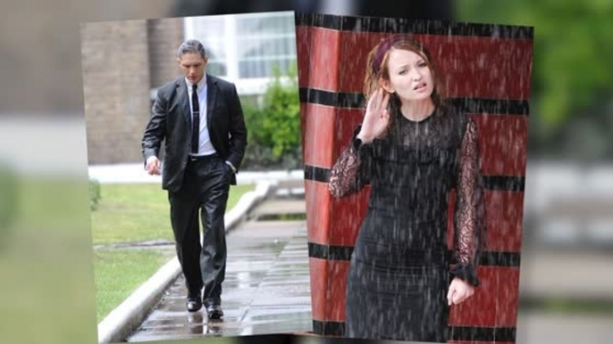 Tom Hardy and Emily Browning Get Drenched on the Legend set